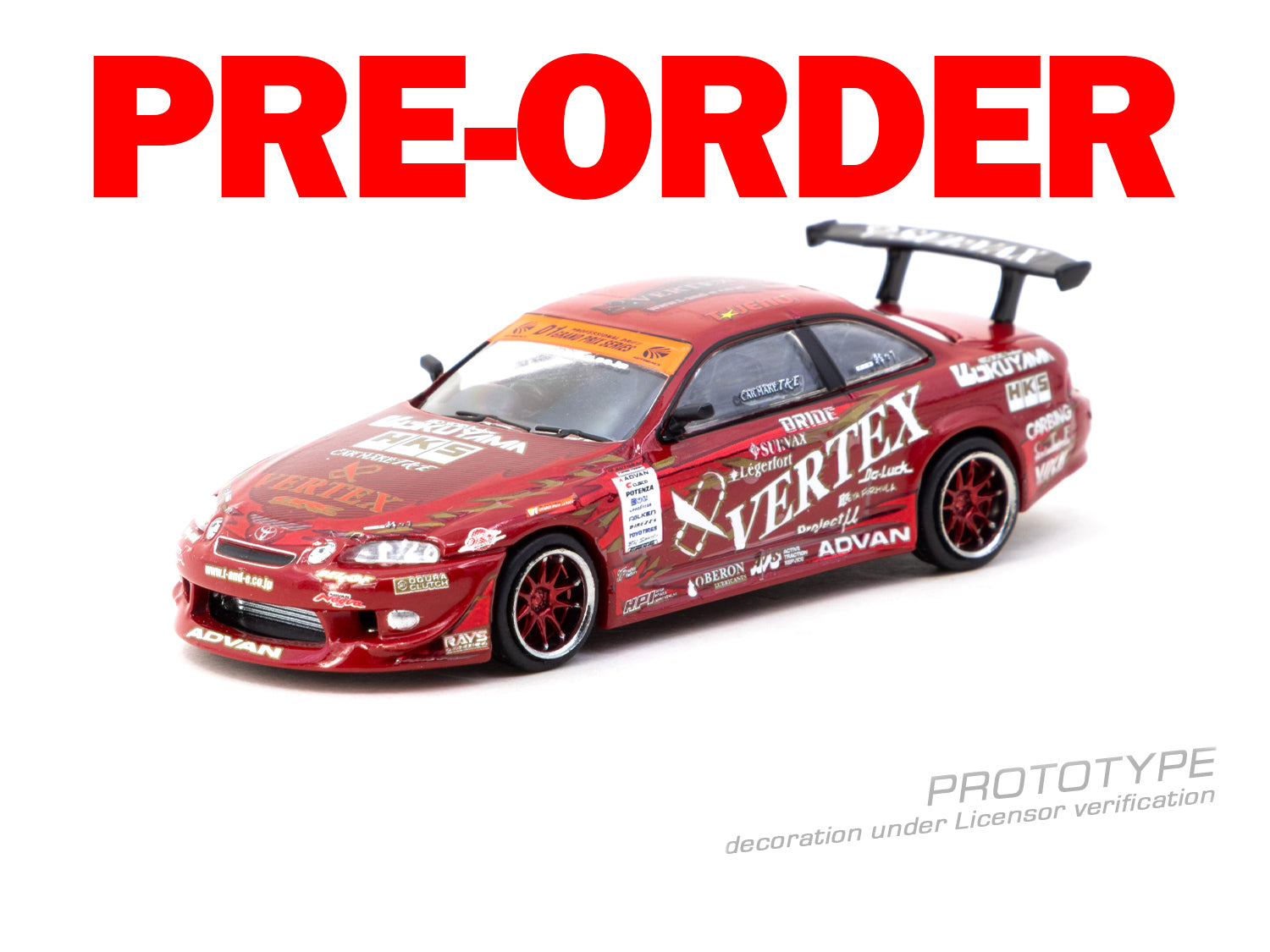 (Pre-order) Tarmac Works 1/64 Vertex Ridge TE3005 Soarer with Tarmac Cards Set