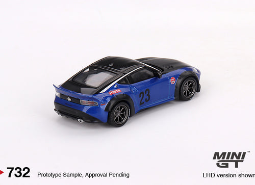Load image into Gallery viewer, Mini GT #732 1/64 Nissan Z LB NATION WORKS Seiran Blue Model Car RHD
