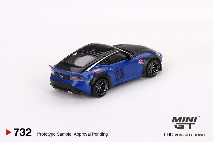 Mini GT #732 1/64 Nissan Z LB NATION WORKS Seiran Blue Model Car RHD