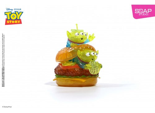 Load image into Gallery viewer, Soap Studio Disney Pixar Toy Story Aliens Jelly Burger PVCFigure 16cm Height

