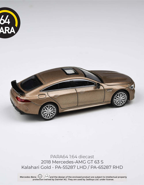 Load image into Gallery viewer, PARA64 1/64 2018 Mercedes-AMG GT 63 S - Kalahari Gold (RHD)
