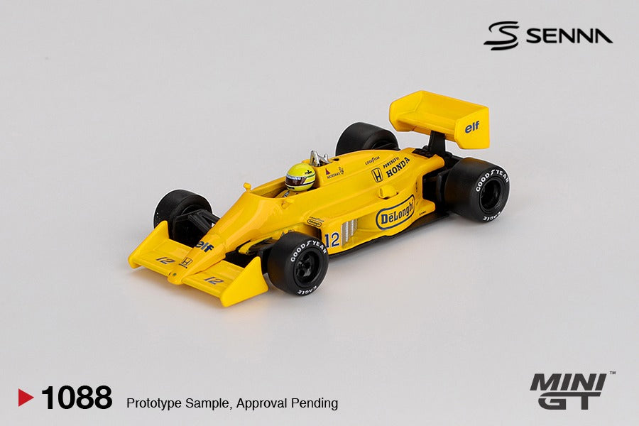 (Pre-order) MINI GT #1088 Lotus 99T 12 Ayrton Senna 1987 Monaco GrandPrix Winner