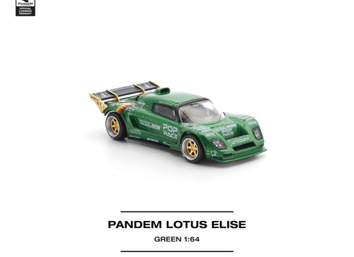 Load image into Gallery viewer, (Pre-order) POPRACE 1/64 - PANDEM LOTUS ELISE GREEN Removeable Front and Rear
