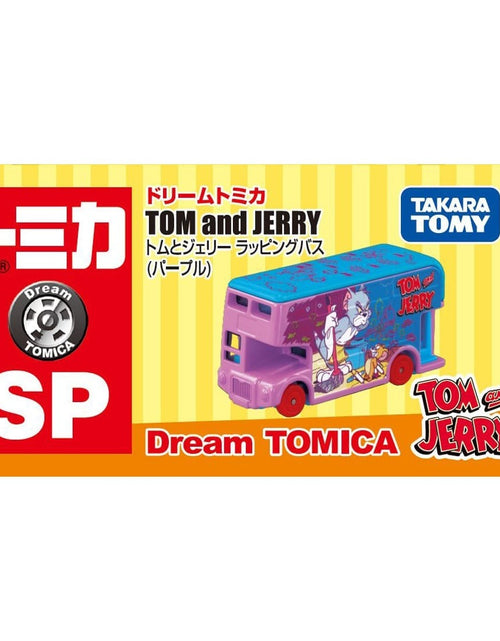 Load image into Gallery viewer, Takara Tomy Dream Tomica Diecast SP Tom and Jerry Jerry Wrapping Bus Purple
