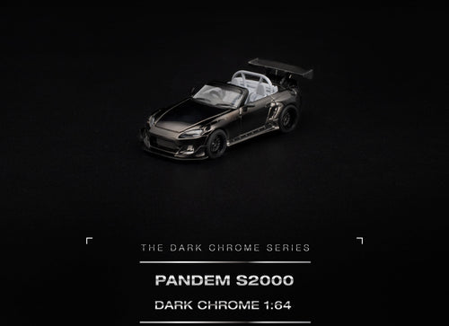 Load image into Gallery viewer, (Pre-order) POP RACE PANDEM S2000 DARK CHROME Opening Front Model Car PRDC019
