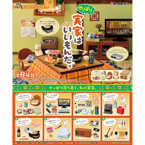 Re-Ment Petit Sample Parents' House Childhood Home Complete Set Box of 8