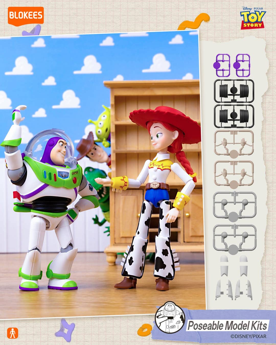 Blokees Model Kits - Toy Story Elite Version EV01 1Box Set of 6pcs