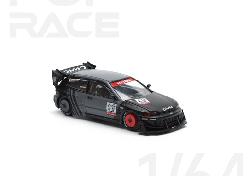 Load image into Gallery viewer, POPRACE 1/64 PANDEM CIVIC EG6 "KANJOZOKU" Diecast Model Car

