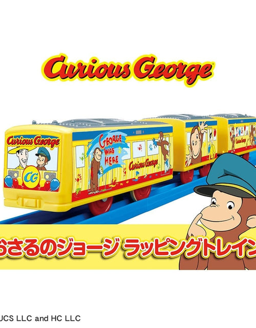 Load image into Gallery viewer, Takara Tomy Plarail Train - Curious George Wrapping Motorized Train
