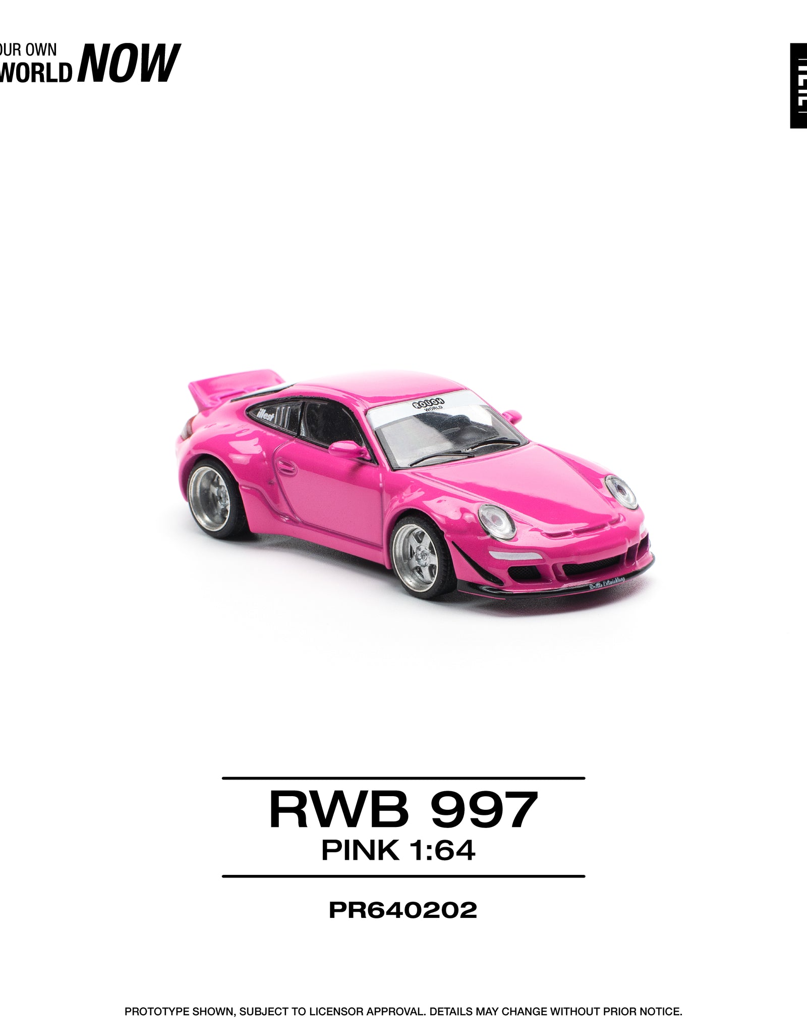 POPRACE 1/64 RWB 997 - PINK Diecast model car