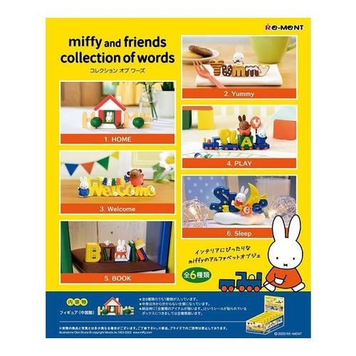 Load image into Gallery viewer, Re-ment Miffy Collection of words Figure (Full Set of 6 Pcs)

