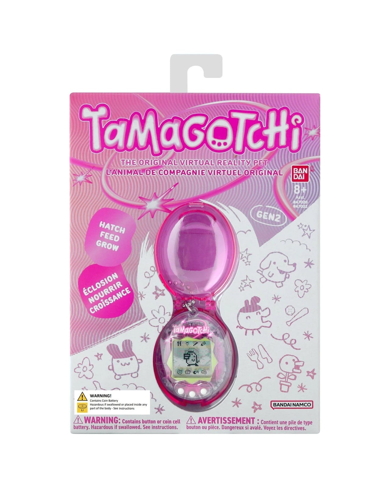 Bandai Tamagotchi Original Gen 2 Celebration Y3K Raspberry Original Virtual Pet