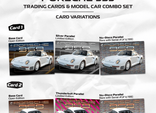 Load image into Gallery viewer, (Pre-order) Tarmac Works 1/64 Porsche 959 White Model Car + Trading Cards Set
