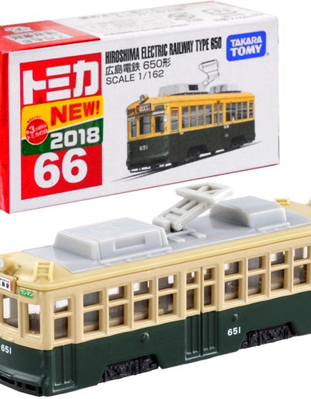 Takara Tomy TOMICA #66 Hiroshima Electronic Railway Type 650 1:162 Diecast car
