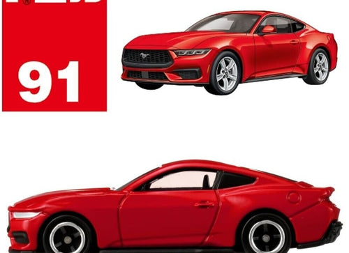 Load image into Gallery viewer, Takara Tomy Tomica Die-cast Car 1/63 No.91 Ford Mustang Ecoboost Fastback
