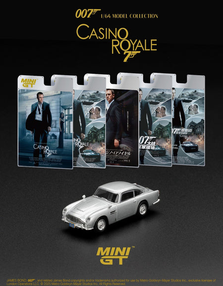 (Pre-order) Mini GT #909 1/64 Aston Martin DB5 “Casino Royale” w Eng Mini Poster