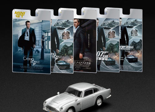 Load image into Gallery viewer, (Pre-order) Mini GT #909 1/64 Aston Martin DB5 “Casino Royale” w Eng Mini Poster
