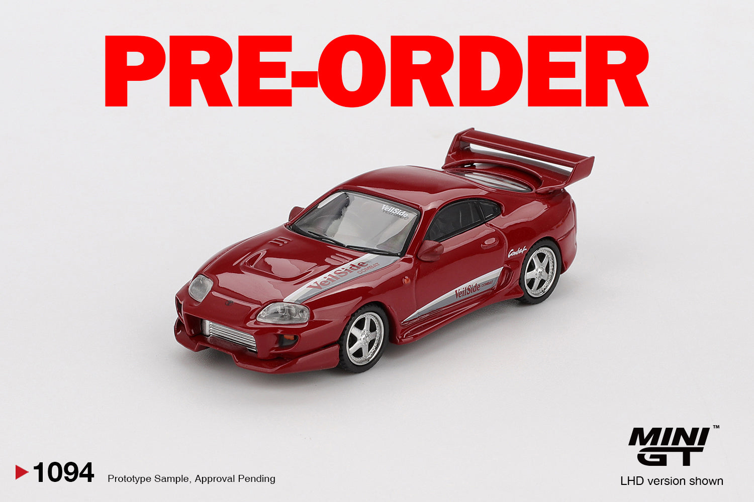 (Pre-order) MINI GT #1094 Toyota Supra VeilSide Combat V-I Red LHD Model Car