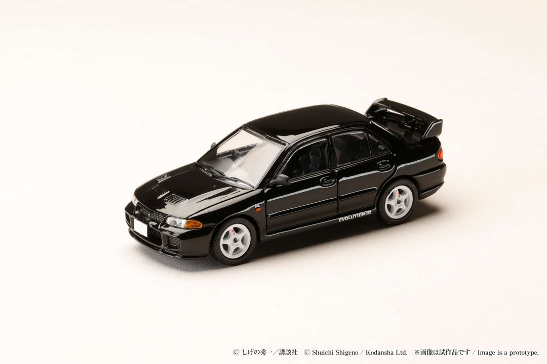 Hobby Japan 1/64 Mitsubishi Lancer RS Evolution III Initial D Kyoichi Sudo vs RT