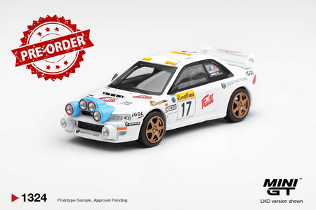(Pre-order) Mini GT 1/64 #1324 Subaru Impreza WRC98 1999 Rally Monte-Carlo LHD