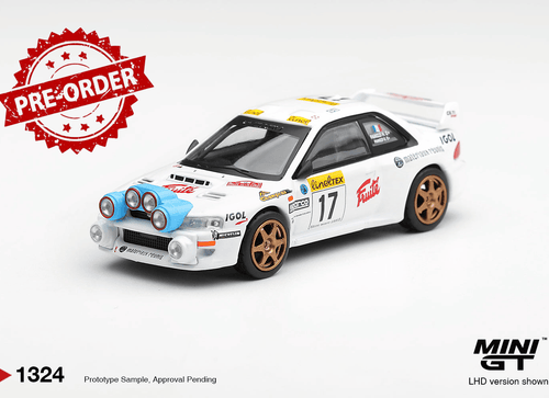 Load image into Gallery viewer, (Pre-order) Mini GT 1/64 #1324 Subaru Impreza WRC98 1999 Rally Monte-Carlo LHD
