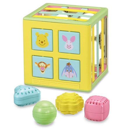 Takara Tomy Disney Baby Toy String x String Educational Cube Winnie the Pooh