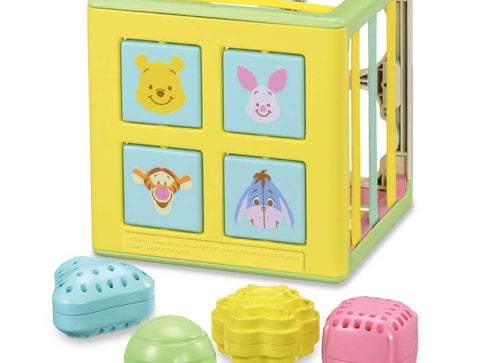Load image into Gallery viewer, Takara Tomy Disney Baby Toy String x String Educational Cube Winnie the Pooh
