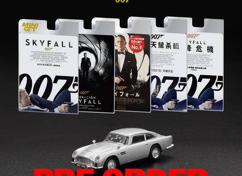 Load image into Gallery viewer, (Pre-order) Mini GT #913 1/64 007 Aston Martin DB5 Skyfall w/ Eng mini Poster
