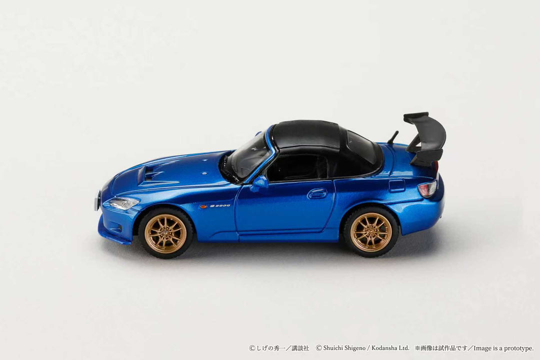 (Pre-order) Hobby JAPAN 1/64 Honda S2000 Initial D Joshima VS Fujiwara Blue