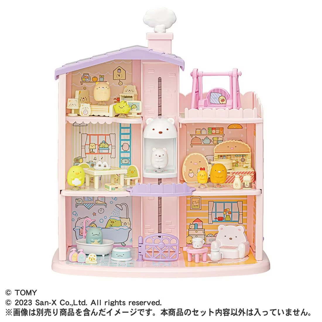 Takara Tomy Sumikko Gurashi Kuttsuki Elevator 3 floors House