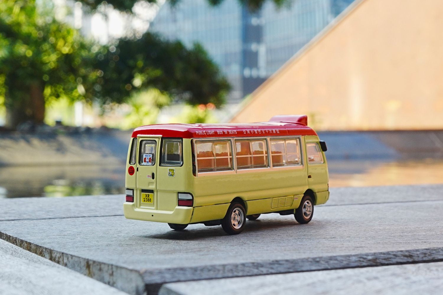 Tiny City 08 Die-cast Model Car - Toyota Coaster Red Mini Bus (XR2388)
