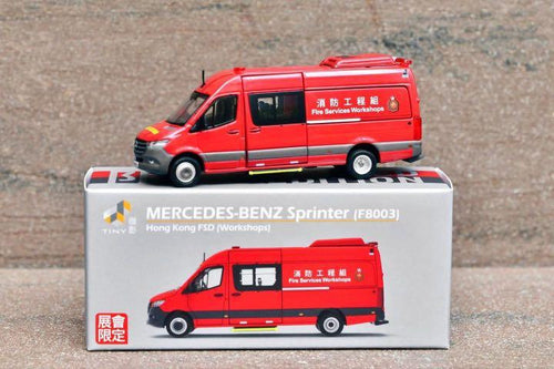 Load image into Gallery viewer, Tiny City Die-cast Model Car - MERCEDES-BENZ Sprinter FL HKFSD WSV (F8003) Ltd.
