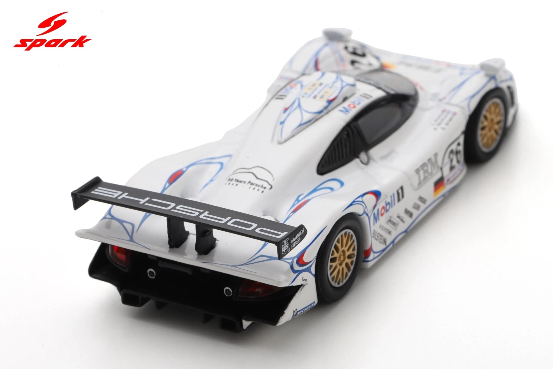 (Pre-order) Spark Porsche 911 GT1 No.26 Winner Le Mans 24H 1998 Diecast Model