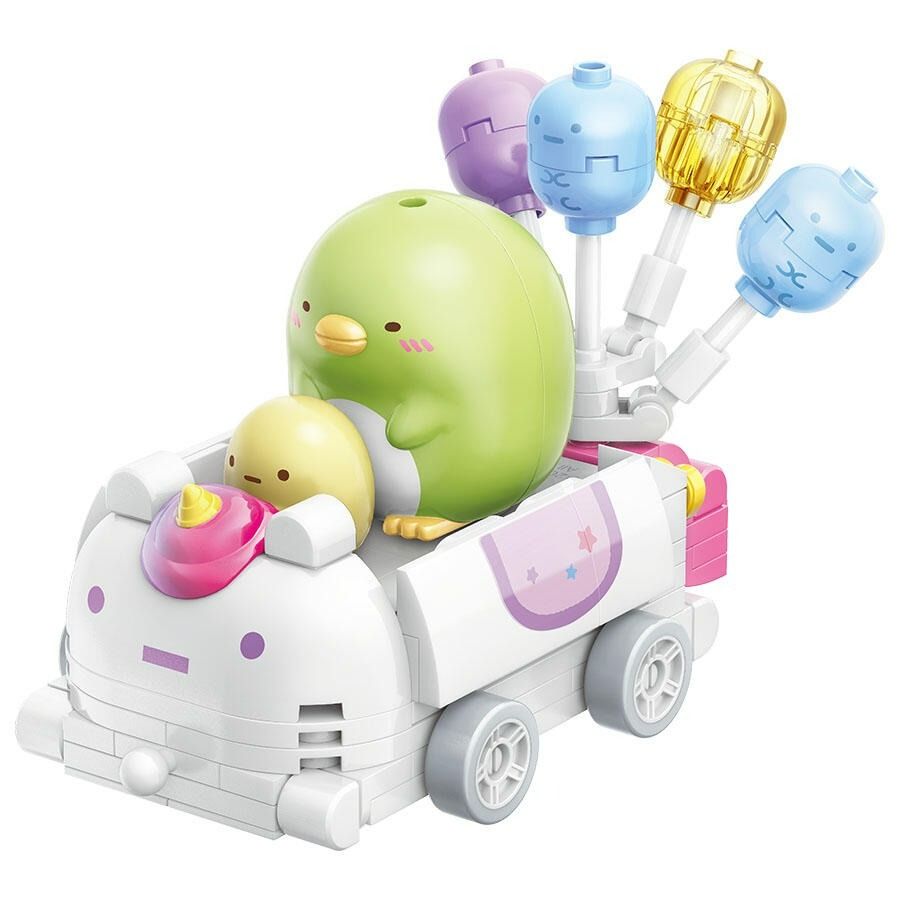 Qman Keeppley Building Blocks #30488 Sumikko Penguin& Tapiocas Balloon Car