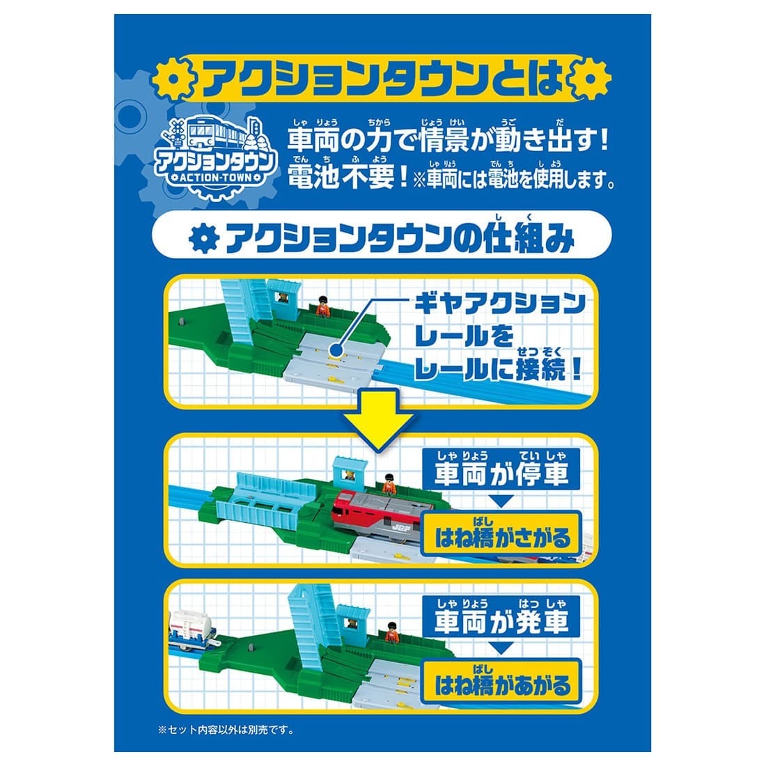 Takara Tomy Plarail Train Accessory J-32 Action Town Big Drawbridge