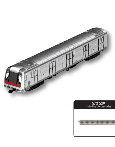 Tiny City Diecast Model 1/160 - N Scale M Train Refurbished (1st Car Display)