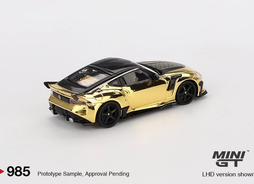 Load image into Gallery viewer, Mini GT #985 1/64 Nissan Z VeilSide FFZ400 Gold Chrome RHD Model Car
