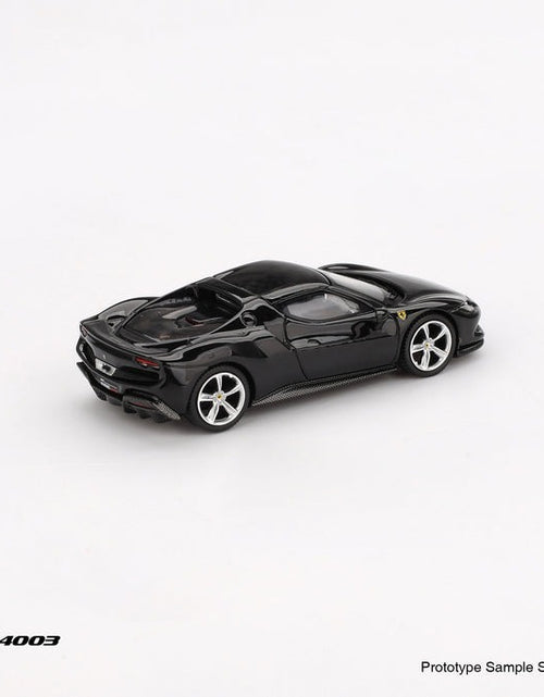 Load image into Gallery viewer, BBR 1/64 Ferrari 296 GTB Nero Daytona Diecast Model Car

