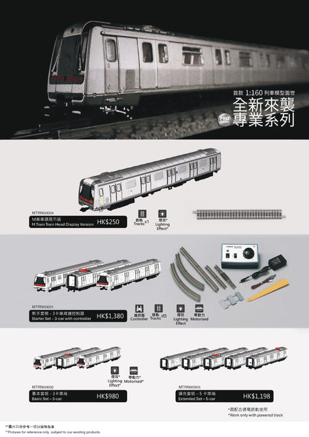 Tiny City Diecast Model 1/160 - N Scale M Train Refurbished (1st Car Display)