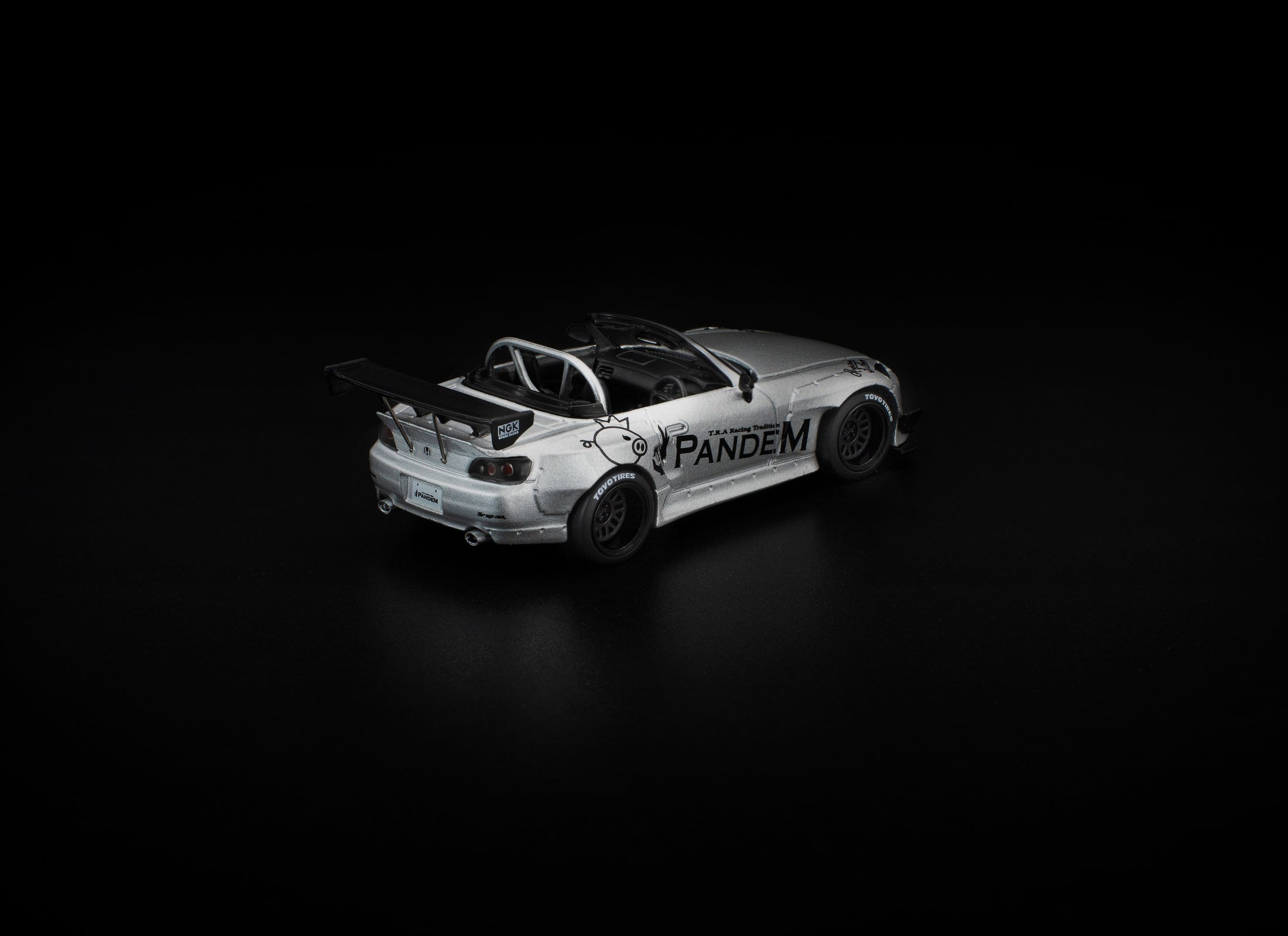 (Pre-order) POPRACE 1/64 PANDEM S2000 SILVER #PR640451 Diecast Model Car