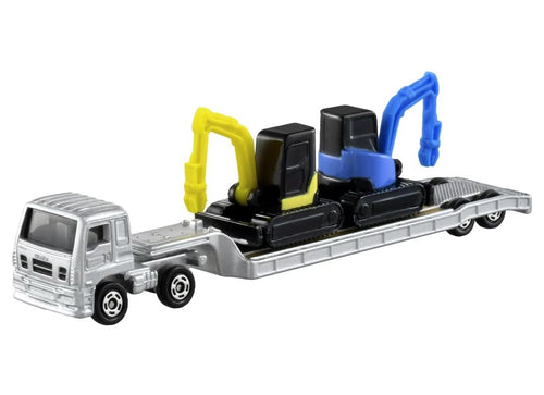 Load image into Gallery viewer, Takara Tomy Tomica No.142 Isuzu Giga Heavy Equipment Transport Vehicle
