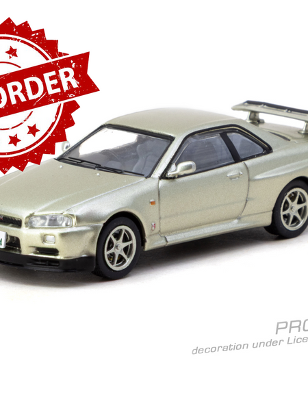 (Pre-order) Tarmac Works 1/64 Nissan Skyline GT-R R34 Millennium Jade JC64