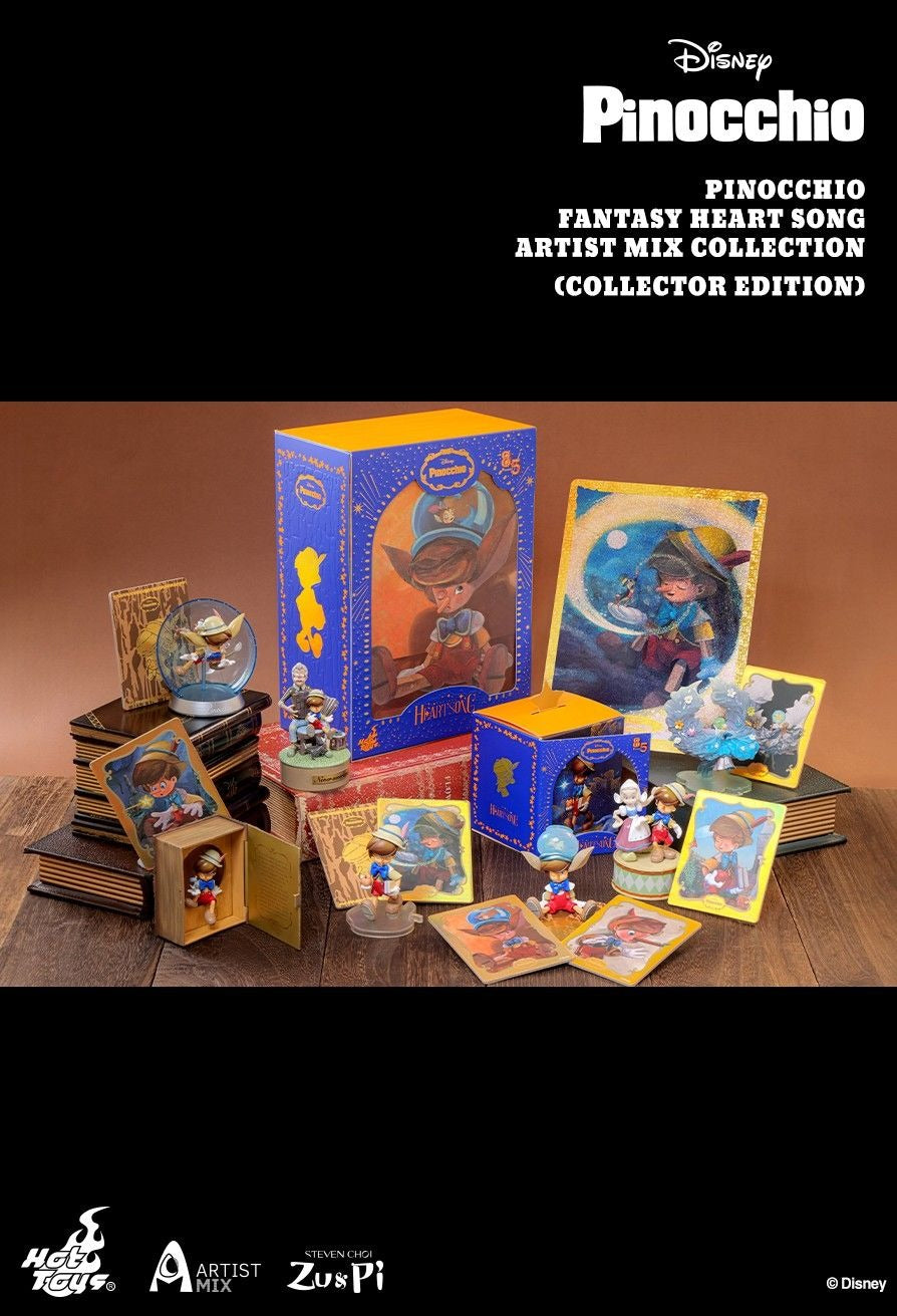 Hot Toys Disney Pinocchio Fantasy Heart Song Artist Mix Collectibles Full set 6