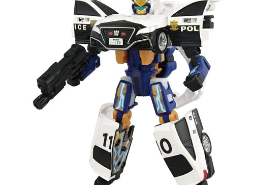 Load image into Gallery viewer, Takara Tomy Tomica Jobraver Rising Police Braver Deka Ride Armor Police Bike Set
