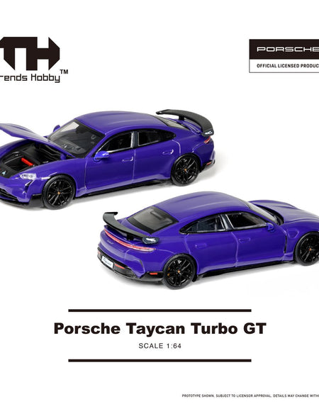 (Pre-order) Trends Hobby Diecast 1/64 Porsche Taycan Turbo GT (Purple) #241087A