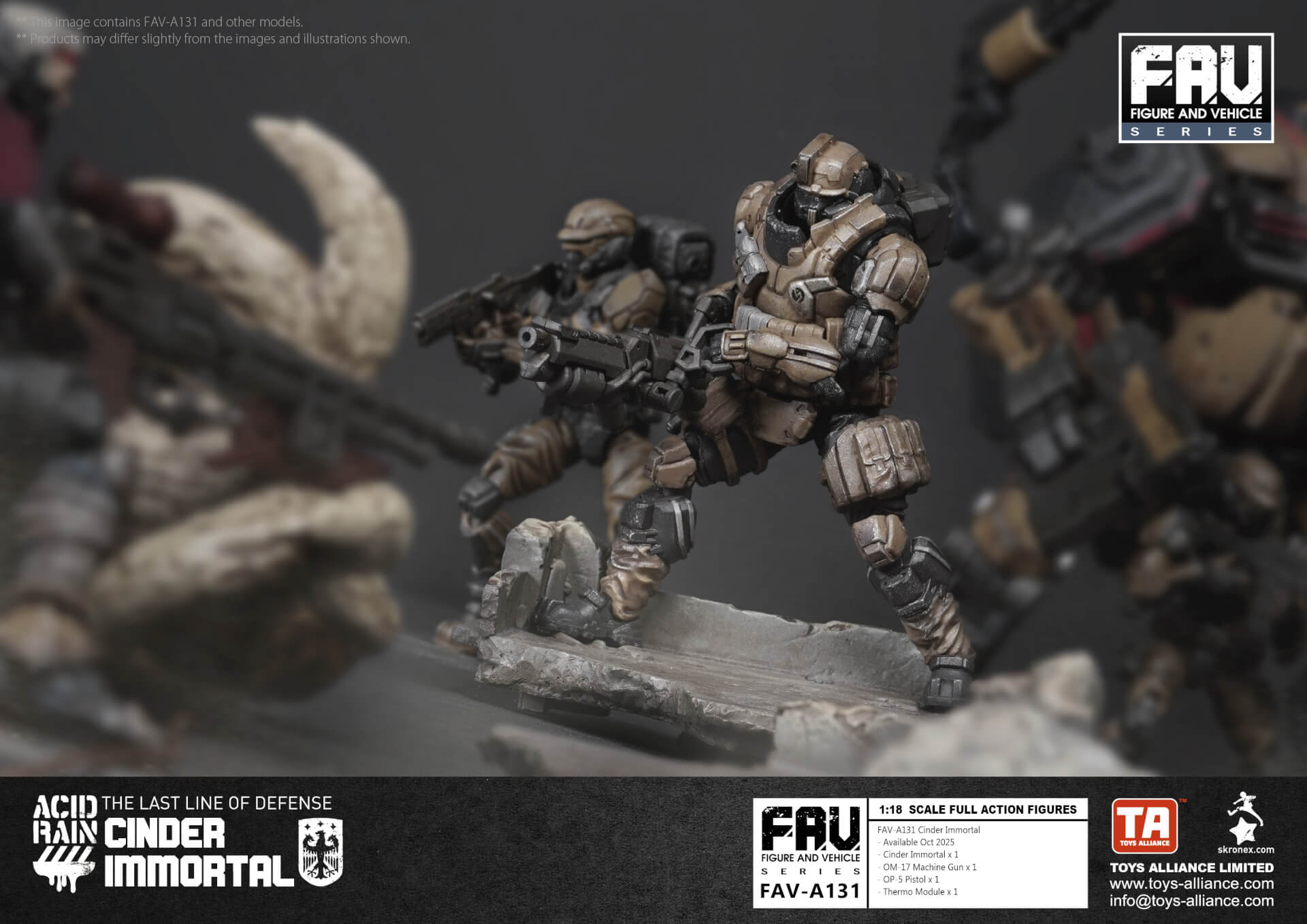 Acid Rain x Toy Alliance FAV-A131 Cinder Immortal 1/18 Action Figure