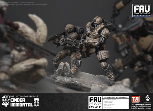 Load image into Gallery viewer, Acid Rain x Toy Alliance FAV-A131 Cinder Immortal 1/18 Action Figure
