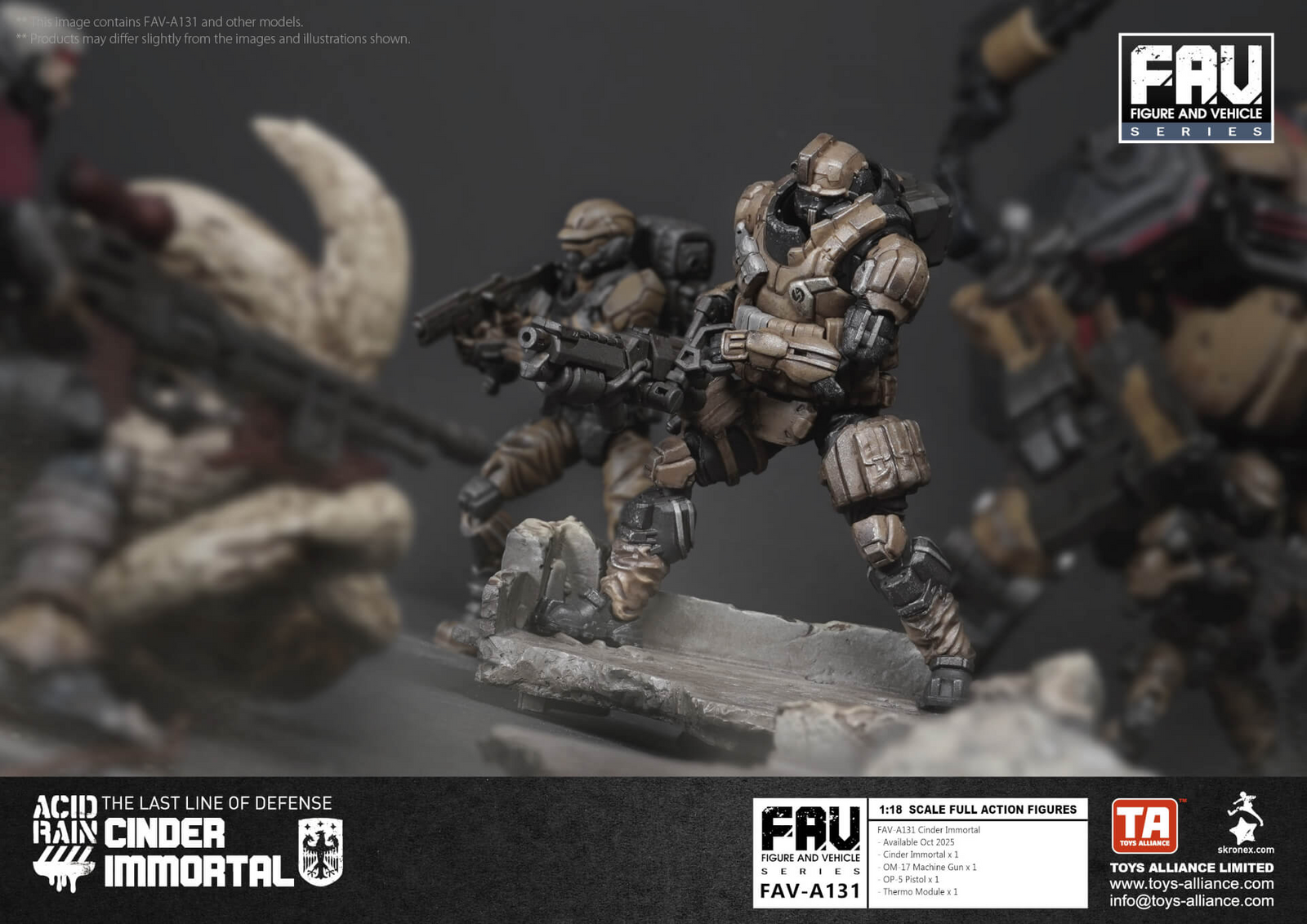 Acid Rain x Toy Alliance FAV-A131 Cinder Immortal 1/18 Action Figure