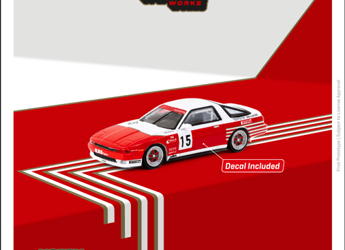Load image into Gallery viewer, Tarmac Works 1/64 Toyota Supra Turbo (MA70)  ETCC 1987 M. Micangeli
