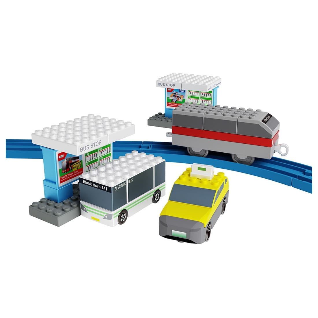Takara Tomy Tomica Plarail Blocks EV Mobility Set